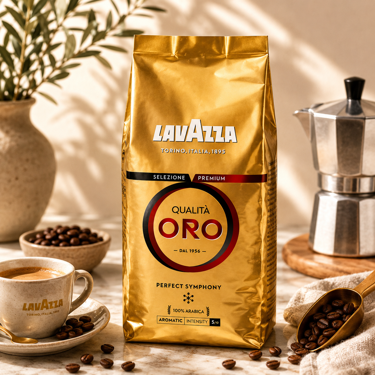 Cafea Boabe Lavazza Qualità Oro 100% Arabica, 500g