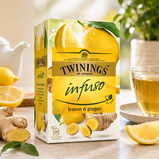 Ceai Premium Cu Lămâie Și Ghimbir Twinings Infuso, 20 Plicuri