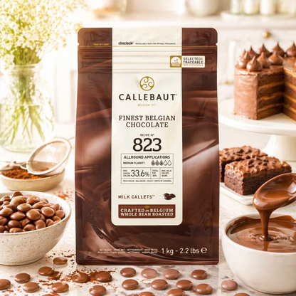 Ciocolată belgiană cu lapte 33,6% cacao Callebaut Recipe 823 – 1 kg