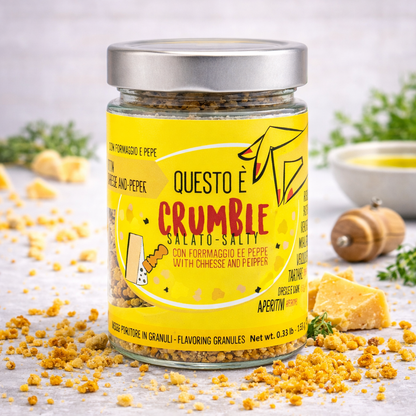 Condiment Crumble Sărat Cacio e Pepe 130g | Gli Aironi