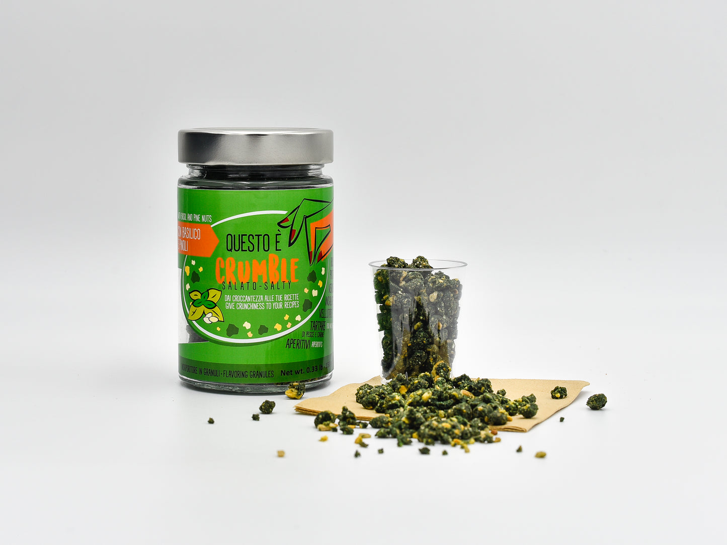 Crumble Sărat cu Busuioc 130g | Gli Aironi.