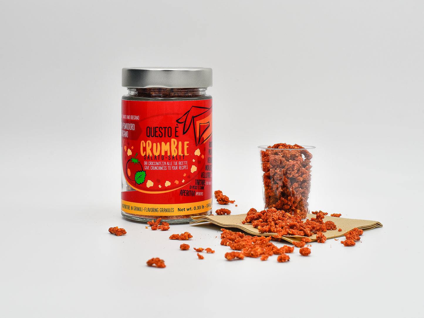Crumble Sărat cu Roșii și Oregano 130g | Gli Aironi.