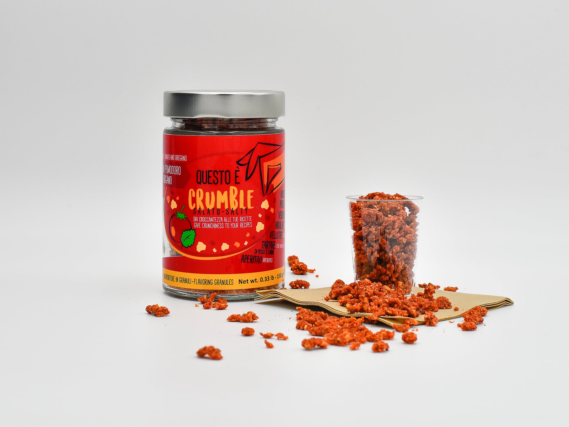 Crumble Sărat cu Roșii și Oregano 130g | Gli Aironi.