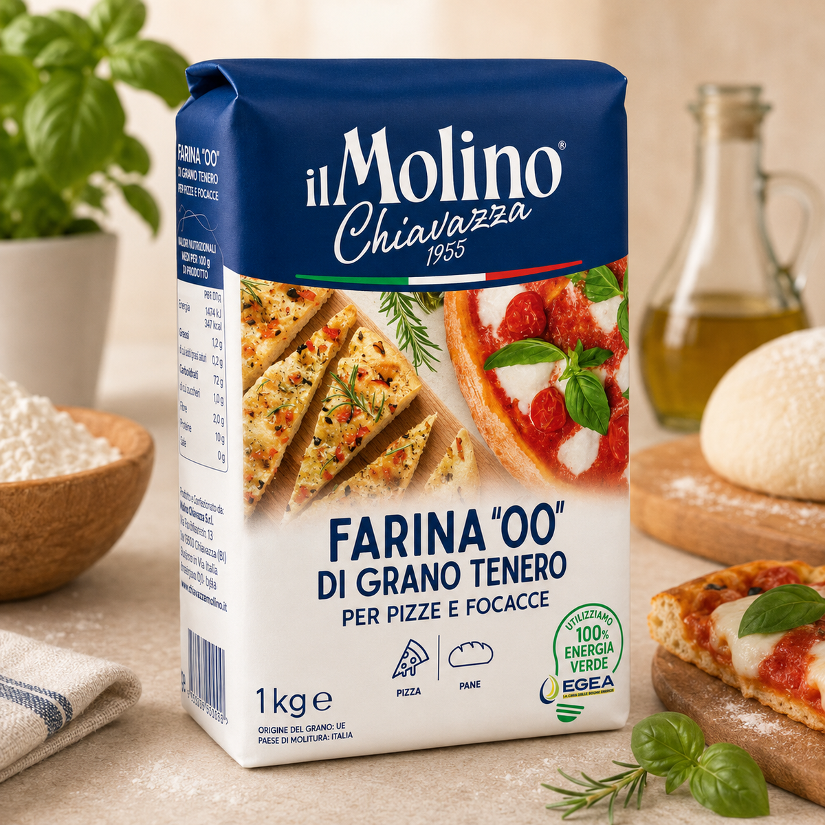 Făină 00 Il Molino Chiavazza Pentru Pizza și Focaccia, 1 kg
