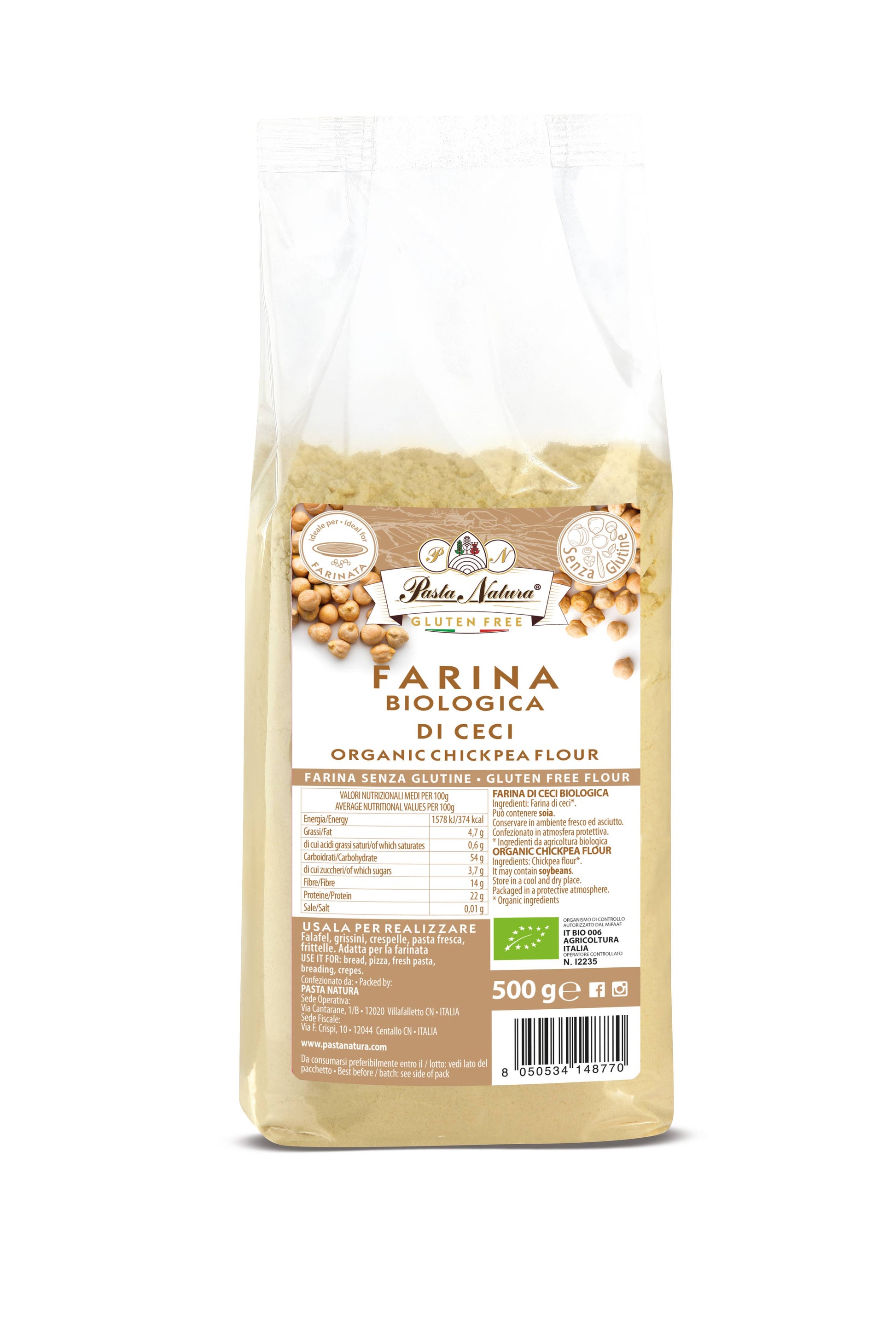 Făină Bio din Năut – Fără Gluten 500g