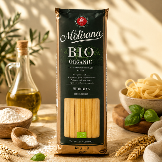Fettuccine Bio La Molisana 500g – Paste Organice pentru Rețete Italiene