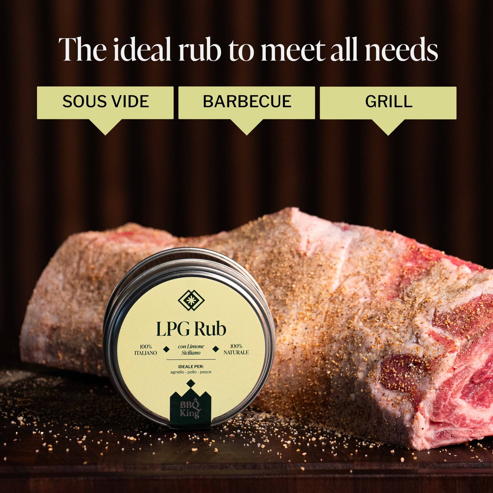 LPG Rub - Condiment Premium cu Lămâie Siciliană pentru Grill și Preparate Gourmet 70g