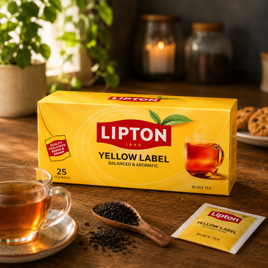 Lipton Yellow Label – Ceai negru clasic, 25 plicuri
