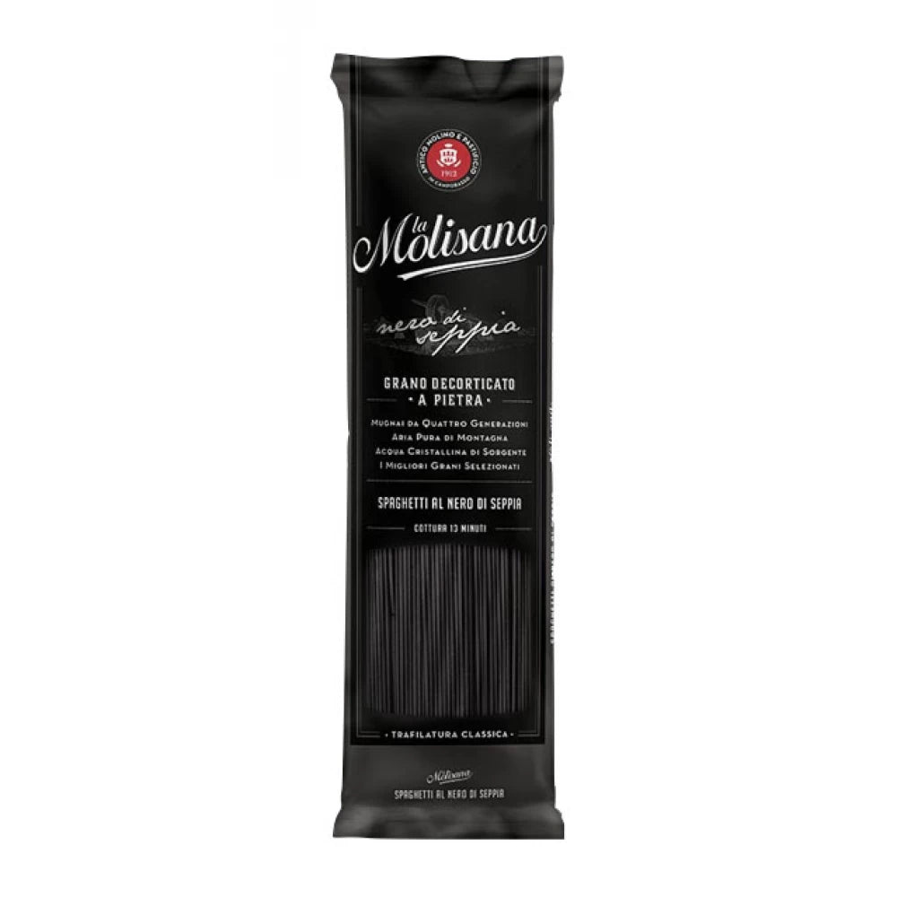 Spaghetti cu Cerneală de Sepie La Molisana 500g – Paste Negre Gourmet