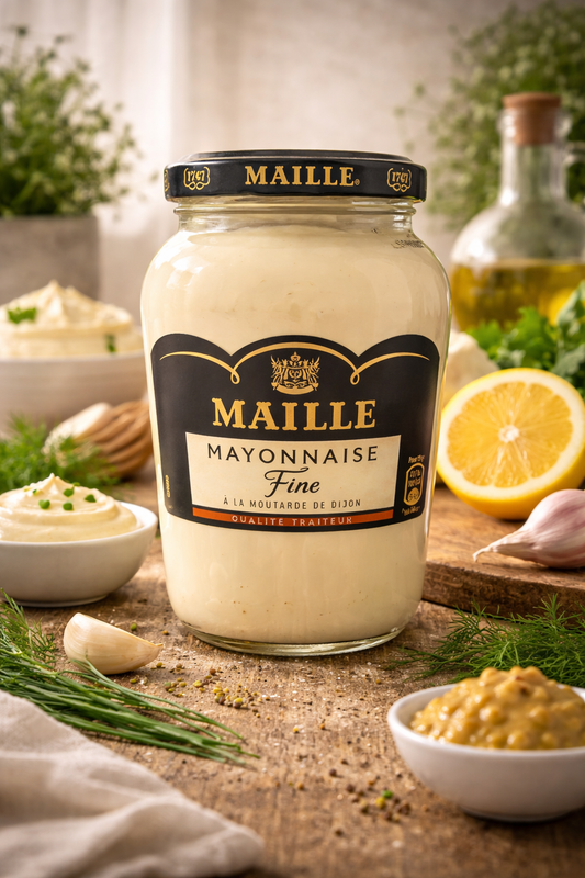 Maioneză Premium Maille cu Muștar Dijon, Textură Fină 320g
