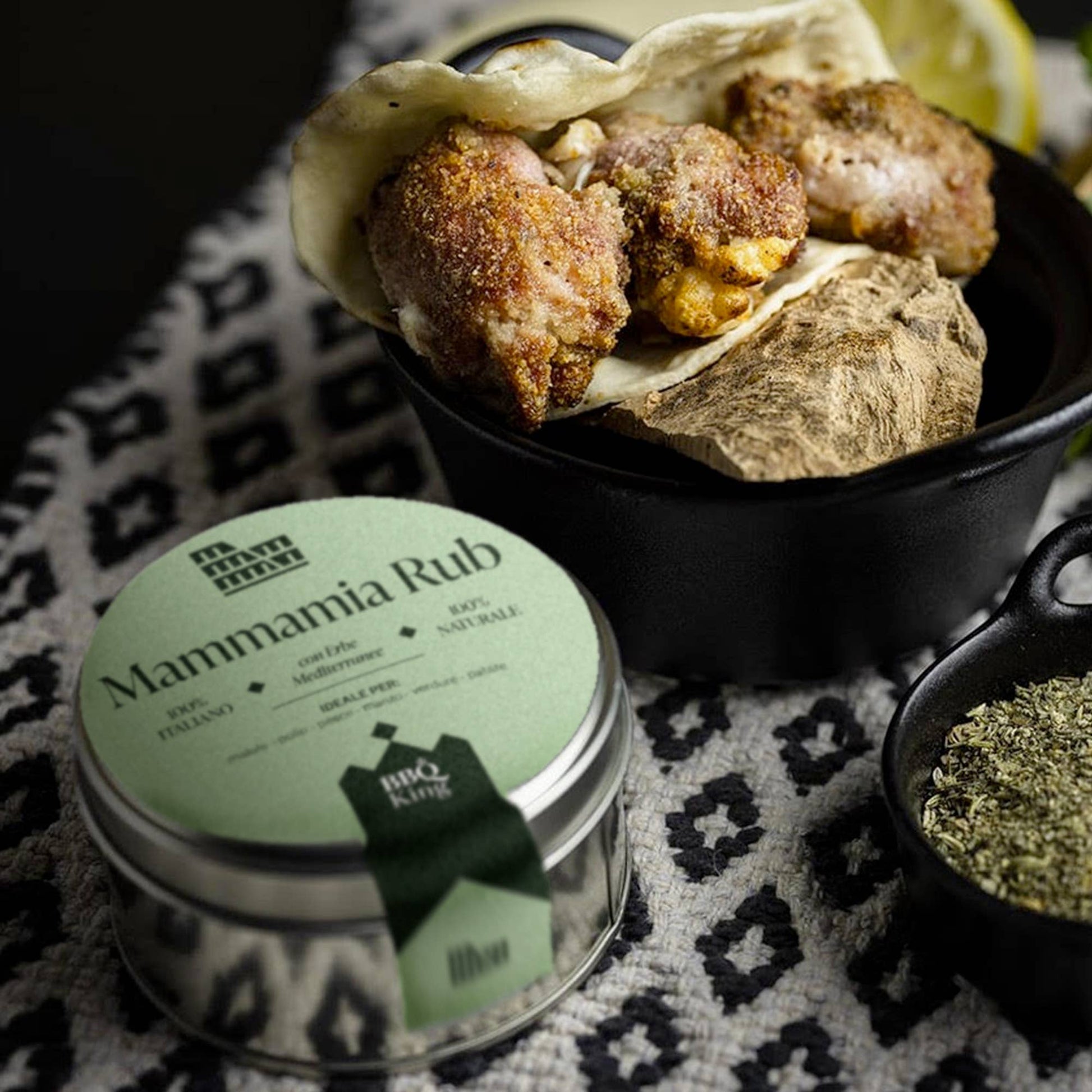 Mammamia Rub – Condiment Premium cu Ierburi Mediteraneene pentru Carne și Legume 70g