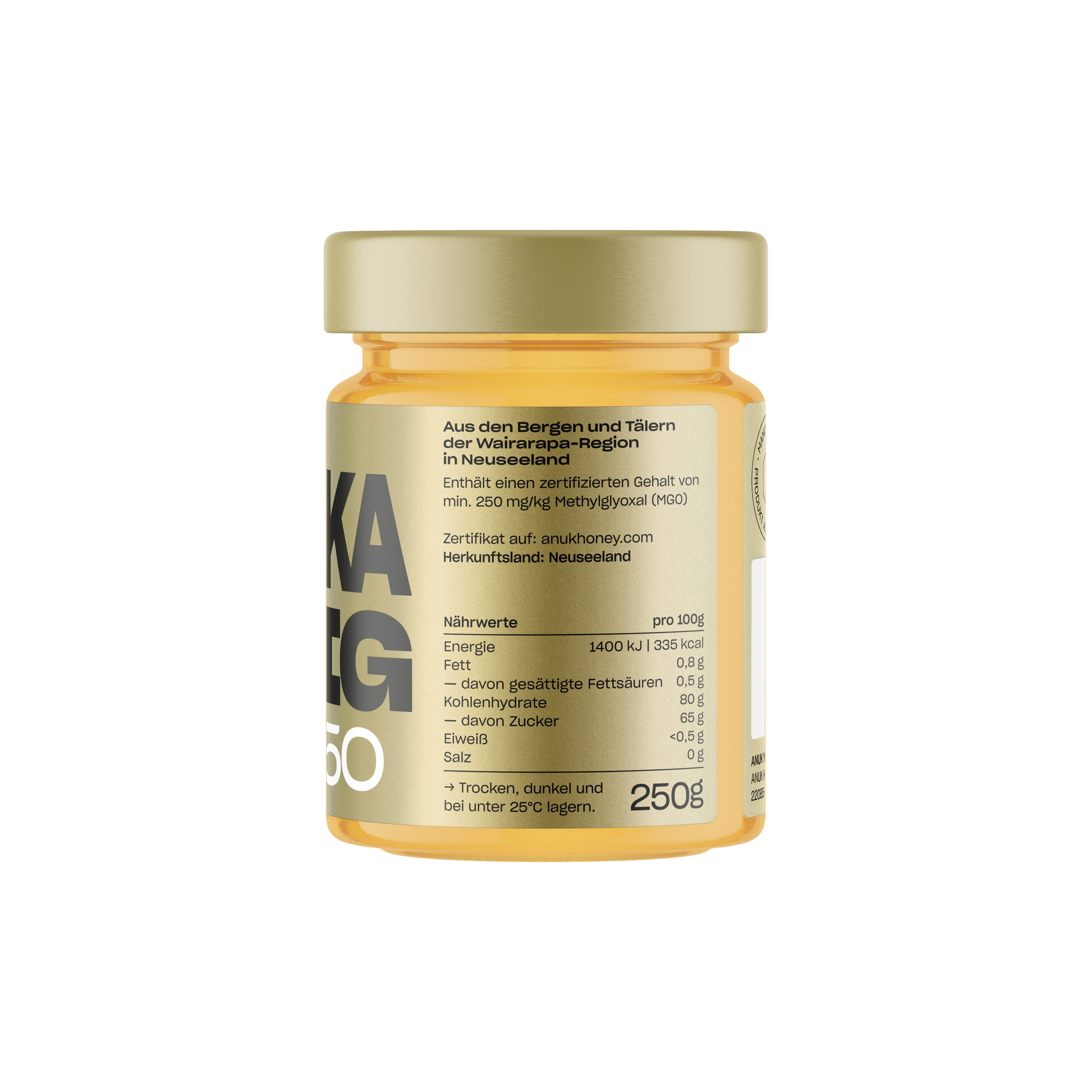 Miere de Manuka MGO250 ANUK 150g