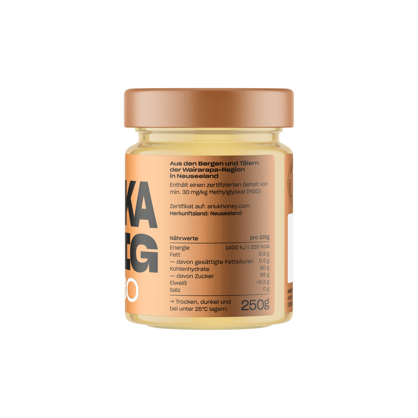 Miere de Manuka MGO30 ANUK 250g