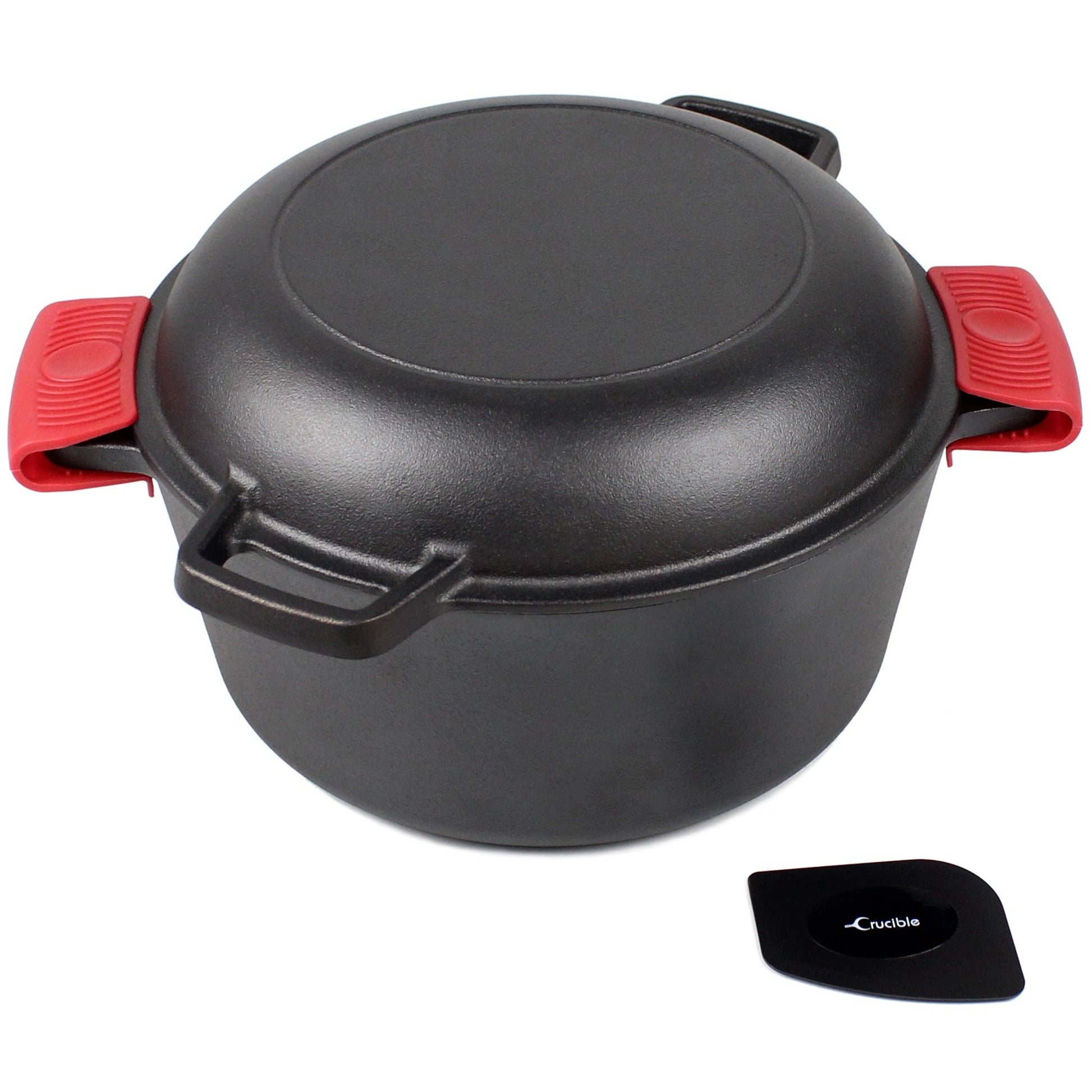 Oală din Fontă Dutch Oven 26 cm pentru Pâine, Fripturi și Slow Cooking