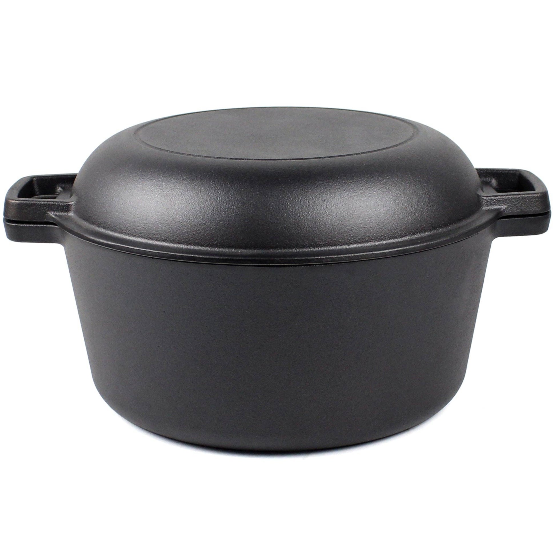 Oală din Fontă Dutch Oven 26 cm pentru Pâine, Fripturi și Slow Cooking