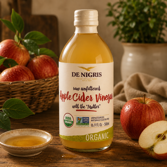 Oțet de Mere Bio Nefiltrat cu Mamă De Nigris 500 ml