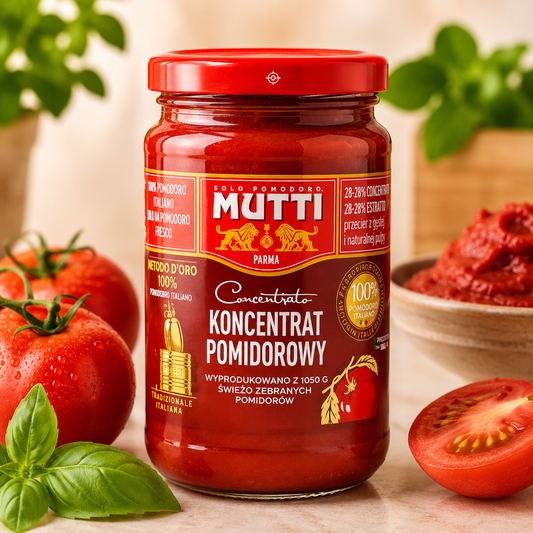 Pastă de Roșii Concentrat Mutti 200g – Pastă de Tomate Italiană, Gust Intens