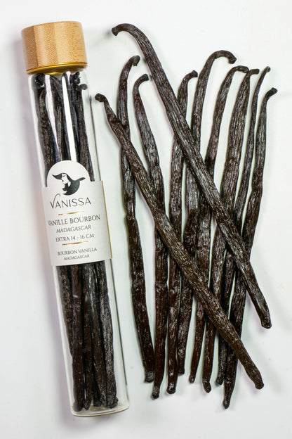 Păstăi de Vanilie Bourbon din Madagascar – Extra 14–16 cm (10 buc.) | Vanissa