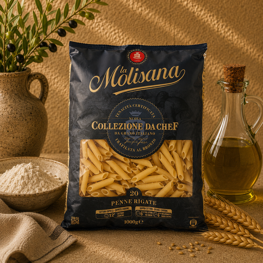 Penne Rigate La Molisana Nr.20 1kg – Paste Italiene pentru Sosuri și Preparatele la Cuptor