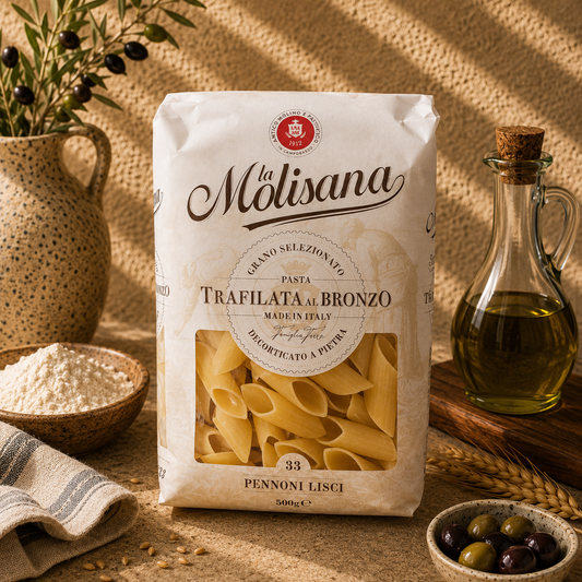 Pennoni Lisci La Molisana Nr.33 500g – Paste Mari pentru Sosuri Bogate