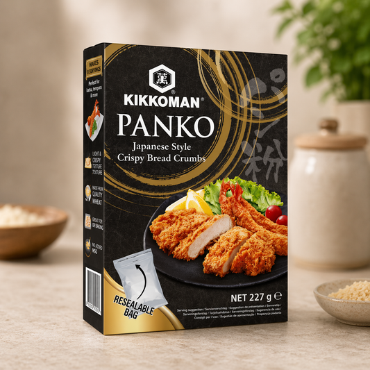 Pesmet panko Kikkoman 227g – pesmet japonez crocant pentru tempura și pane