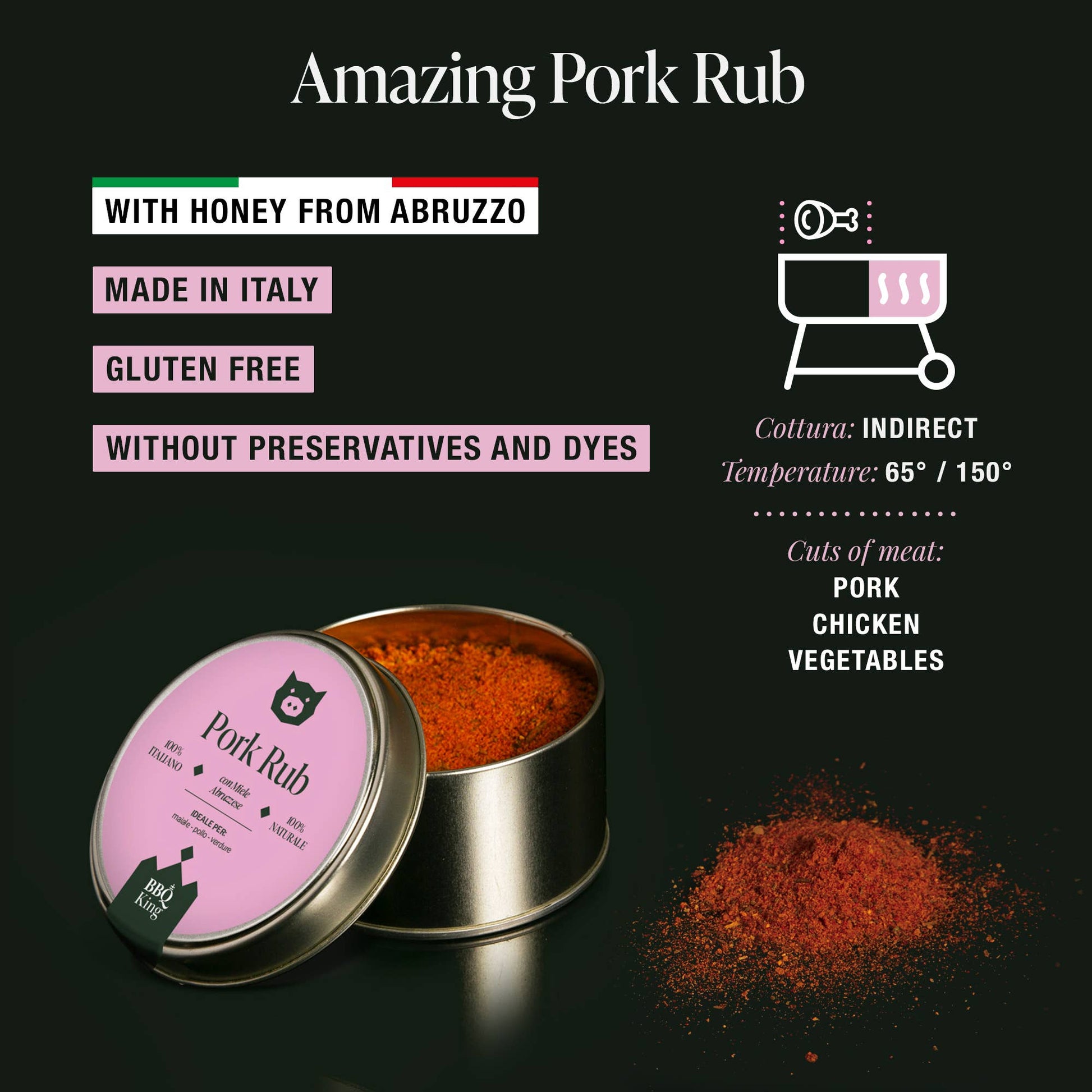 Pork Rub – Condiment Premium pentru Carne de Porc și BBQ 70g