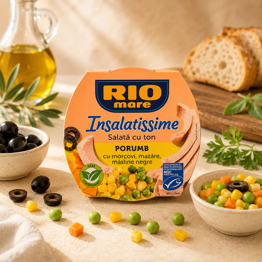 RIO Mare Insalatissime – Salată cu ton și porumb, 160 g