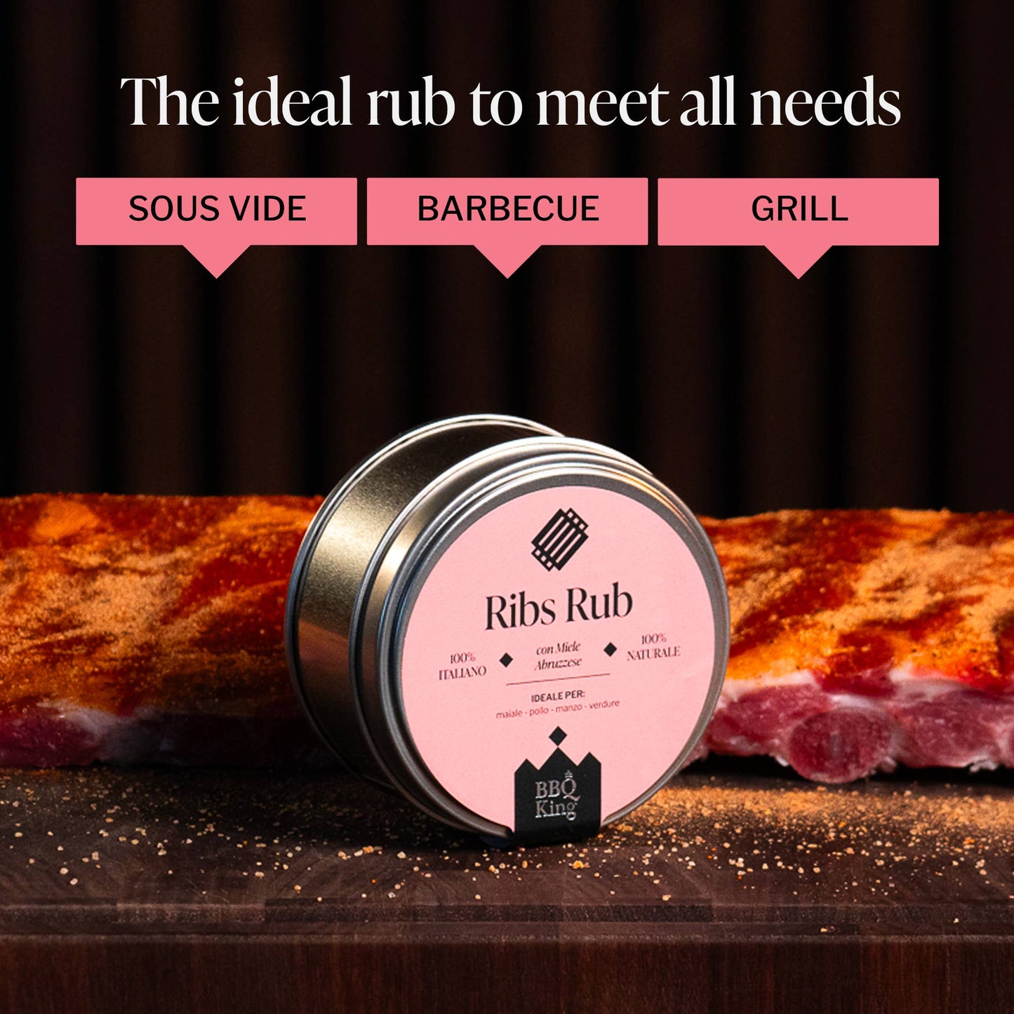 Ribs Rub – Condiment Premium pentru Coaste de Porc și Grill 70g