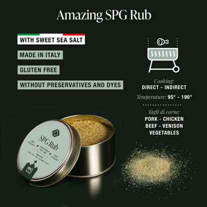 SPG Rub – Condiment Premium cu Sare, Piper și Usturoi pentru Carne 70g