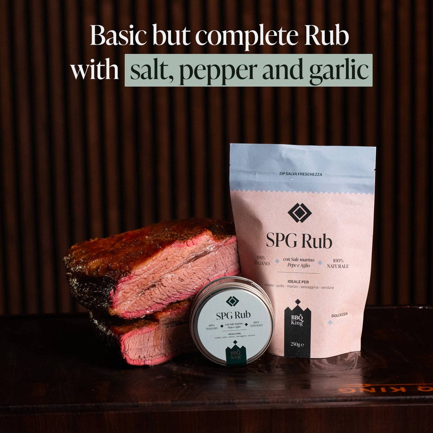 SPG Rub – Condiment Premium cu Sare, Piper și Usturoi pentru Carne 70g