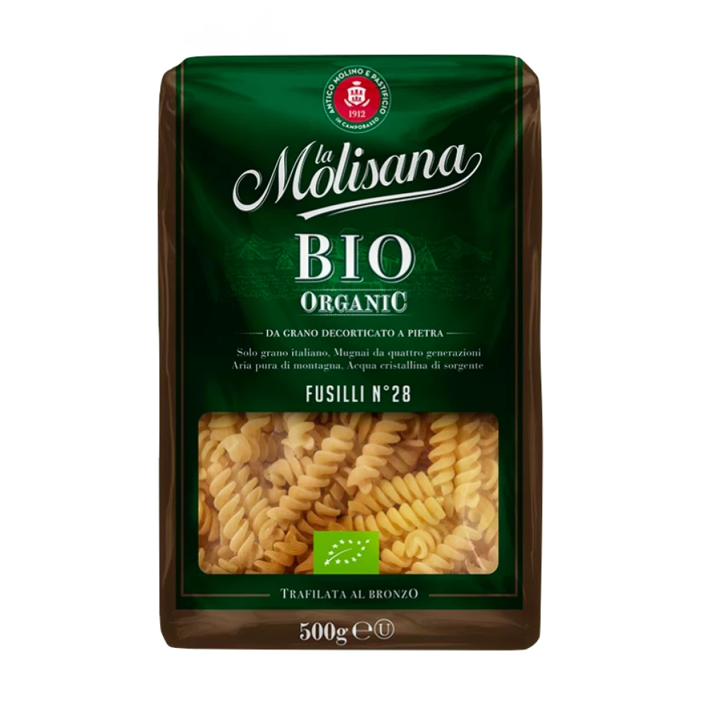 Fusilli Bio La Molisana 500g – Paste Organice din Grâu Dur