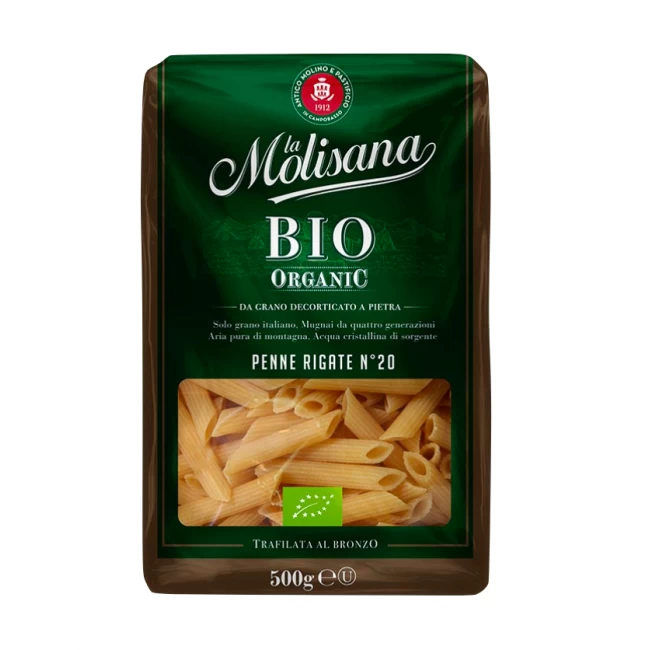 Penne Rigate Bio La Molisana 500g – Paste Organice din Grâu Dur