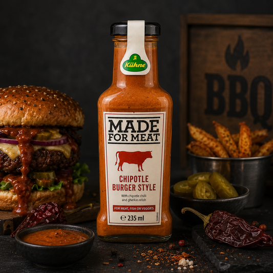 Sos Chipotle pentru Burgeri, Carne și BBQ cu Ardei Iute Afumat – Kühne Made for Meat 235ml