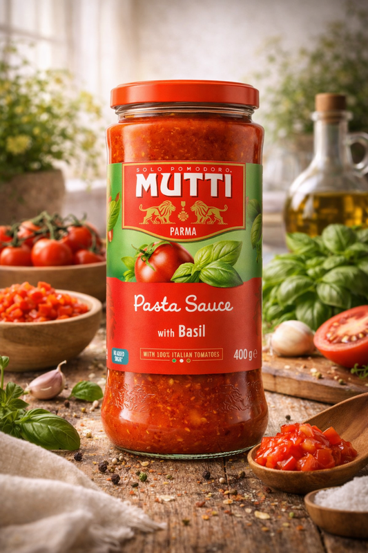 Sos de Roșii pentru Paste Mutti cu Busuioc 400g – Gust Italian Autentic