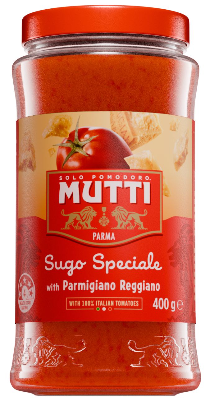 Sos de Roșii pentru Paste Mutti cu Parmigiano Reggiano 400g – Gust Italian Autentic
