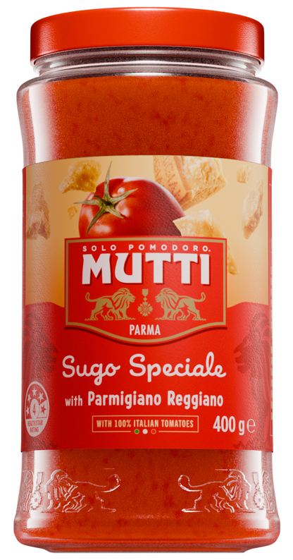 Sos de Roșii pentru Paste Mutti cu Parmigiano Reggiano 400g – Gust Italian Autentic