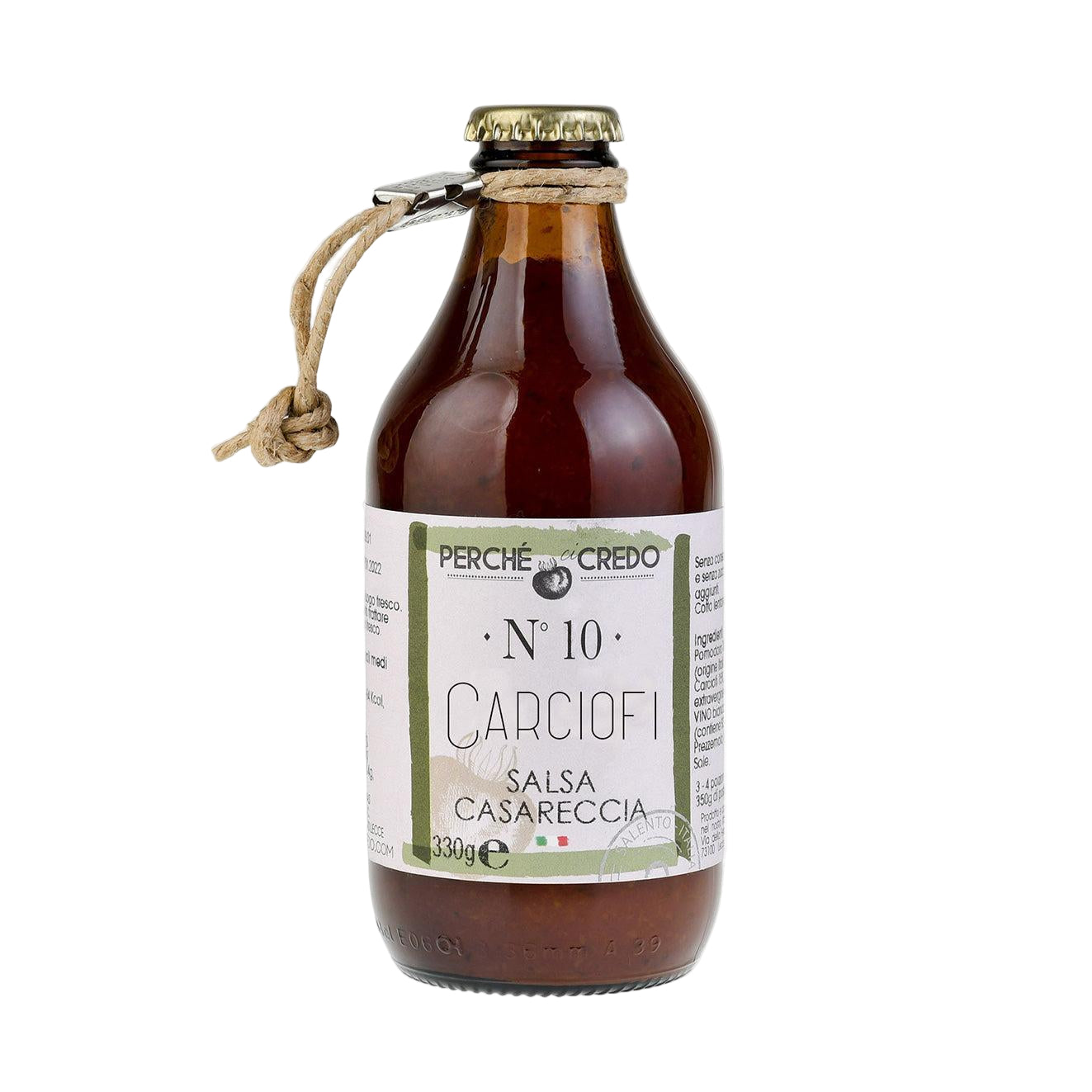 Sos de roșii cu anghinare – gust fin și aromă mediteraneană, Perché ci Credo (330g)