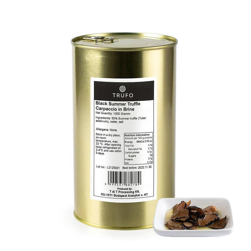 TRUFO Carpaccio de Trufe Negre de Vară în Saramură - 1000g.