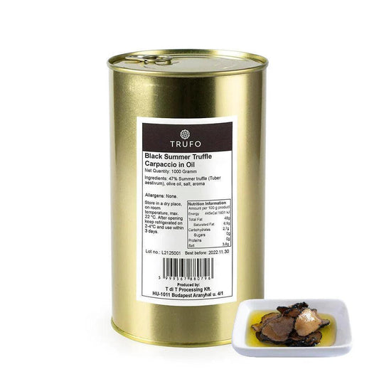 TRUFO Carpaccio de Trufe Negre de Vară în Ulei - 1000g.