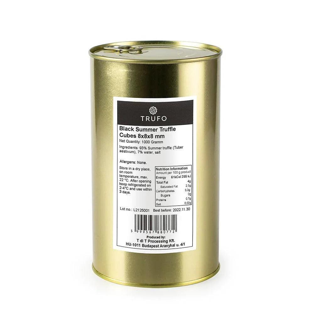 TRUFO Cuburi de Trufe Negre de Vară 8x8x8 - 1000g.
