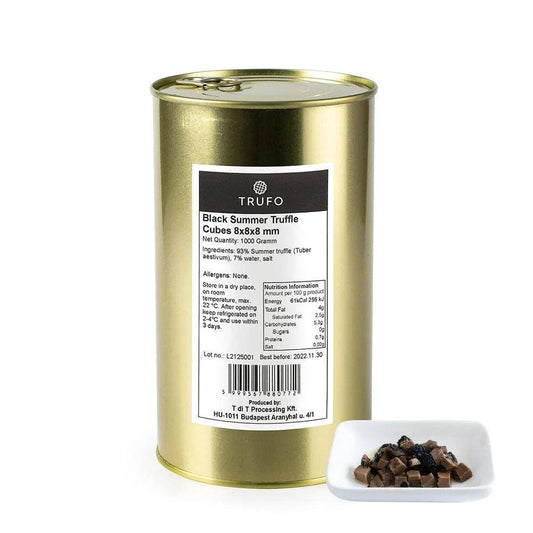 TRUFO Cuburi de Trufe Negre de Vară 8x8x8 - 1000g.