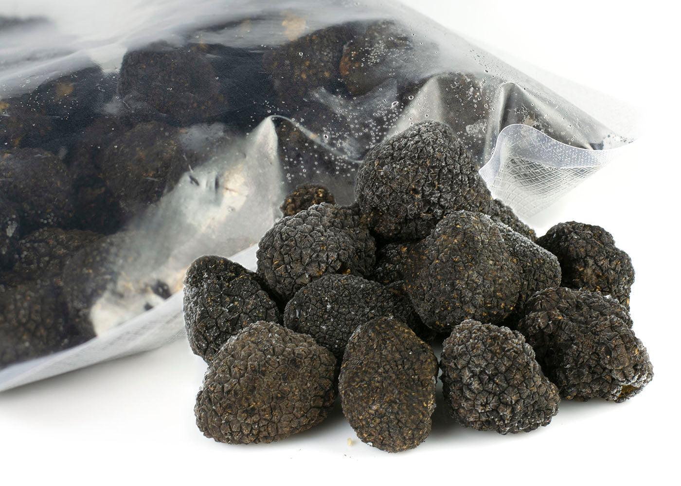 TRUFO Trufe Negre de Vară 8-15g - mici, rotunde și congelate, 1 kg.