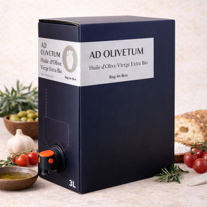 Ulei de măsline extravirgin Arbequina Bag in Box 3L – Ad Olivetum