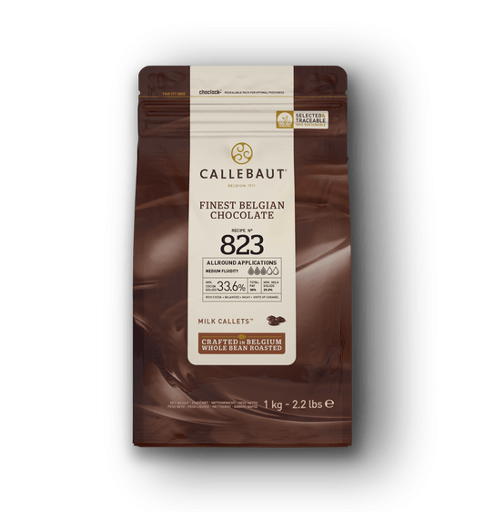 Ciocolată belgiană cu lapte 33,6% cacao Callebaut Recipe 823 – 1 kg