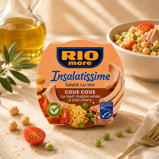 RIO Mare Insalatissime – Salată cu ton și cous cous, 160 g