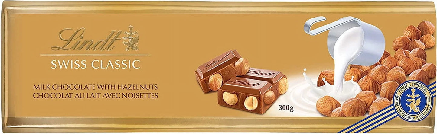 Ciocolată cu Lapte și Alune Întregi Lindt 300g