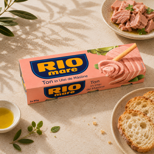 RIO Mare – Ton în ulei de măsline, 3 × 80 g