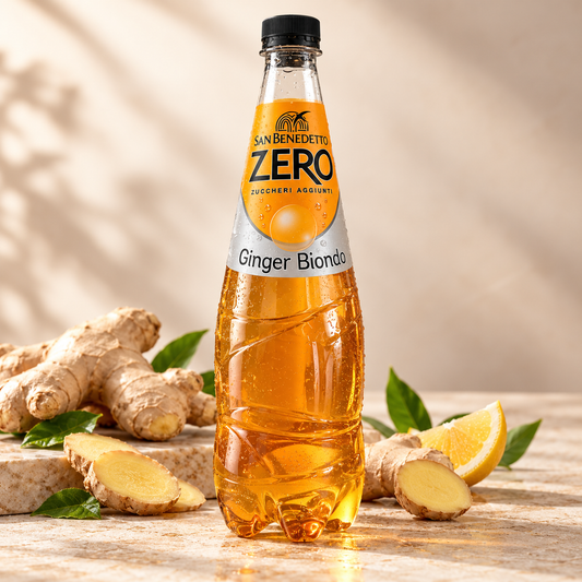 San Benedetto Zero Cu Ghimbir, Fără Zahăr Adăugat, 0,75 L