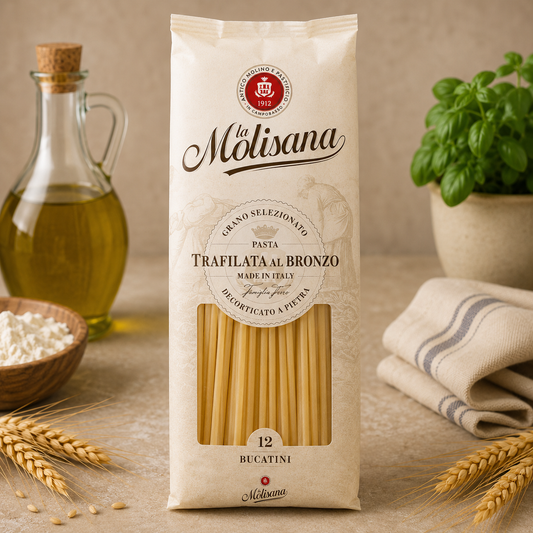 Paste Bucatini La Molisana Nr.12, 500 g – Paste italiene pentru Amatriciana și Sosuri