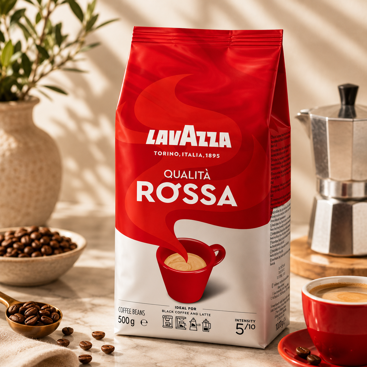 Cafea Boabe Lavazza Qualità Rossa, 500g
